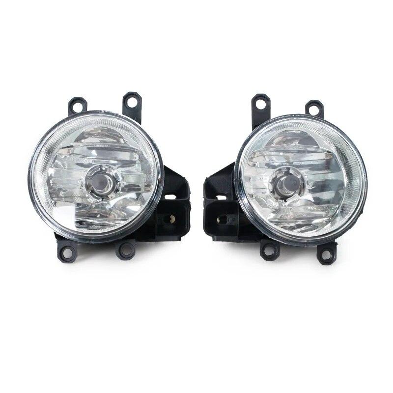 1 Set Front Bumper Fog Light Lamp Assembly Frame Cover Wire Switch Kit Foglight Foglamp Halogen Bulb For Toyota RAV4