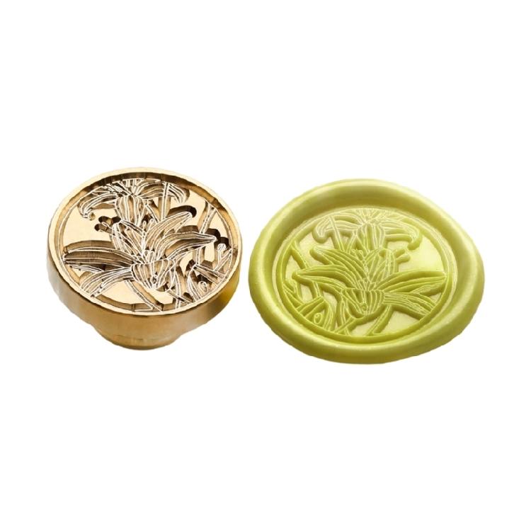 Flower Embossed Wax Seal Stamp Metal Sealing Stamp Head for Seal Envelope Valentines Card Wedding Invitation Wine Bottle