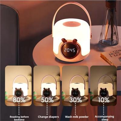 Clock Light USB Charging Home Smart Remote Control Digital Display Alarm Clock Eye Protection Atmosphere Cute Pet Night Light