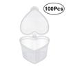 PP Plastic Transparent Spice Jars Food Heart Storage To Go Containers With Lid Storage Cups Shaped Cups Leak Proof Container