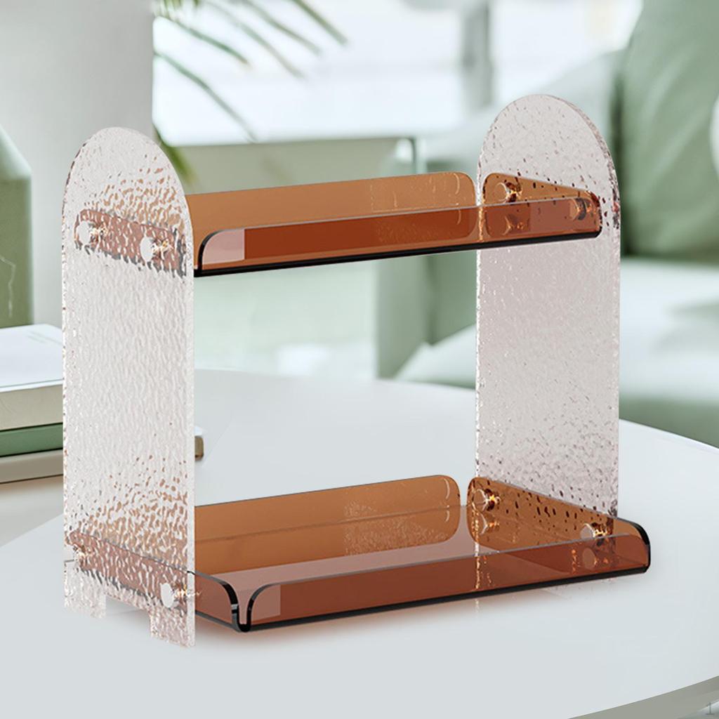 Schreibtisch Organizer Regal, Aufbewahrungsregal, Modernes Acrylregal Bücherregal für Büro