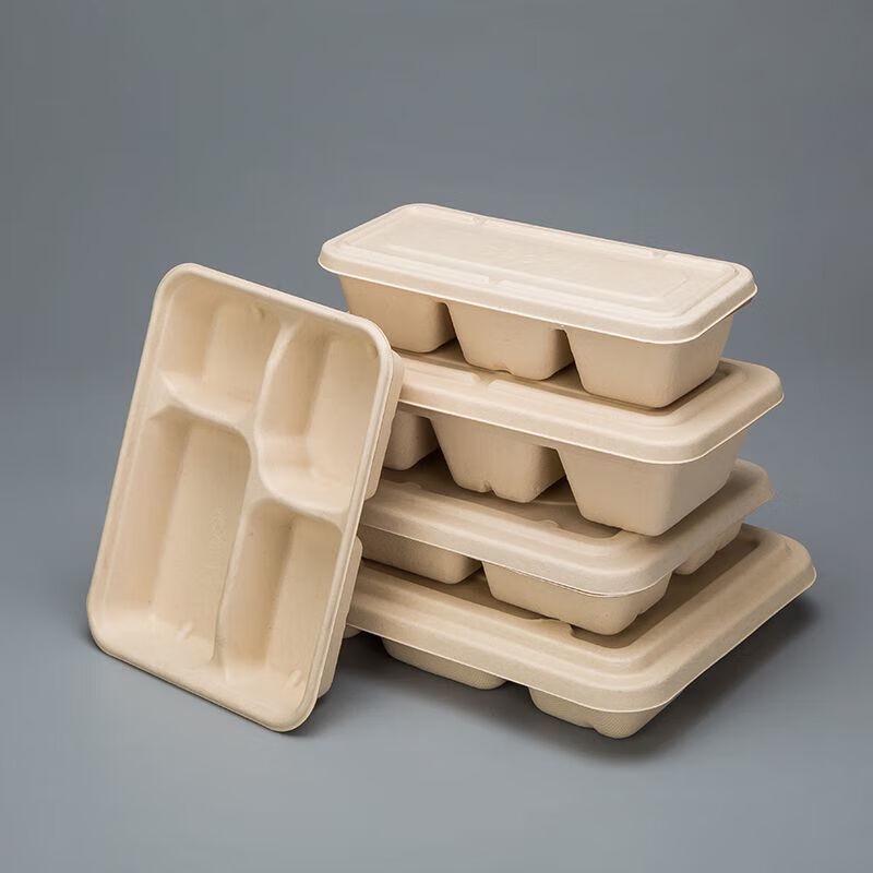 ONYLM Degradable Pulp Takeout Meal Boxes