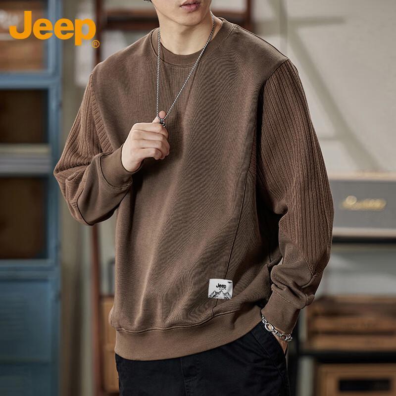 

JEEP Men s Colorblock Pullover Sweatshirt 4XL