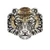 Retro Eye of God Tiger Head Zodiac Ring: Men's Adjustable Open Design
