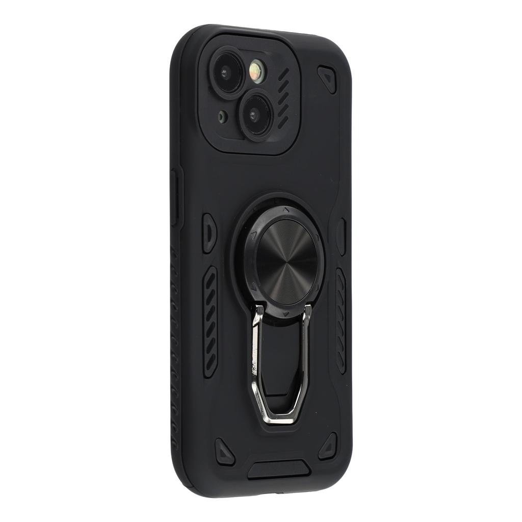 For iPhone 13 Mini Case with Kickstand Shockproof TPU+PC Phone Back Cover