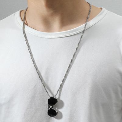 Collana Maglione Hip Hop Minimalista Casual Ipoallergenico Lega Regalo Accessori Gioielli Uomo Donna Occhiali da Sole