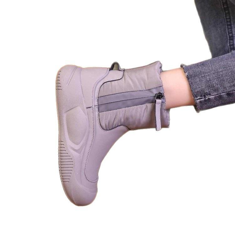 Thick-soled Snow Boots Women's 2025 New Winter Thickened Waterproof Casual Warm Non-slip Cotton Shoes Women's Velvet Short Boots