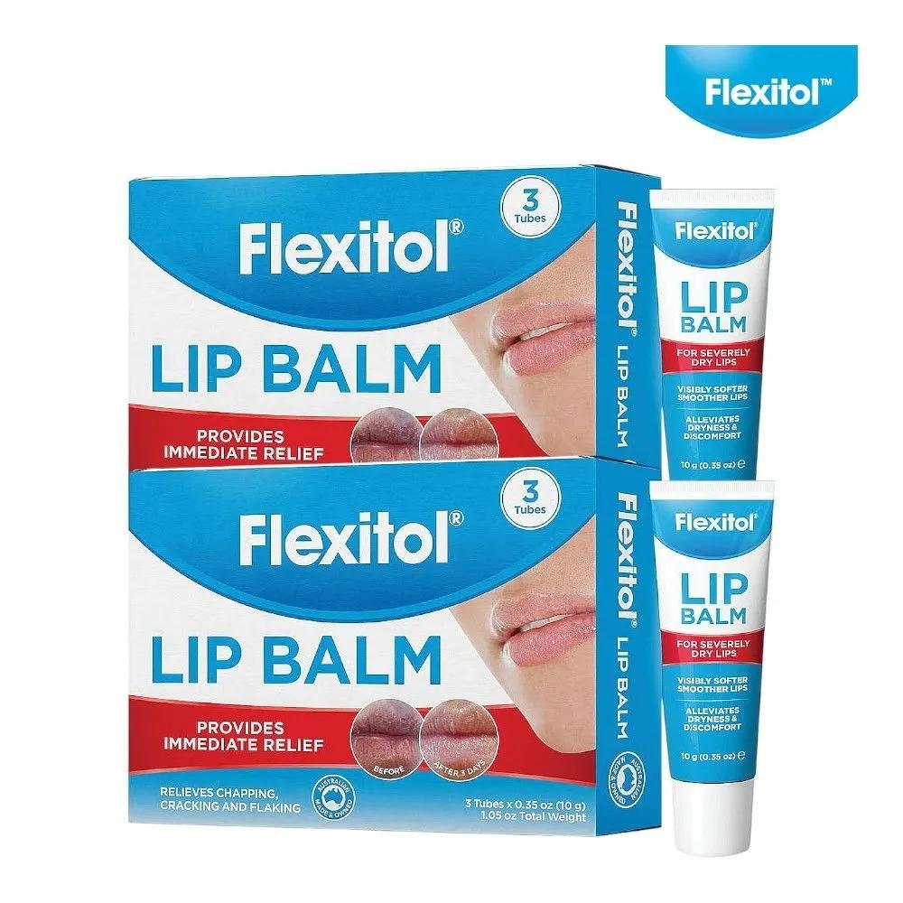 Flexitol Lip Balm Original 10g 3-Pack 2-Pack Set