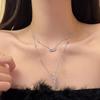 Women’s Double-Layer Zircon Necklace: Elegant, Niche Fashion Jewelry