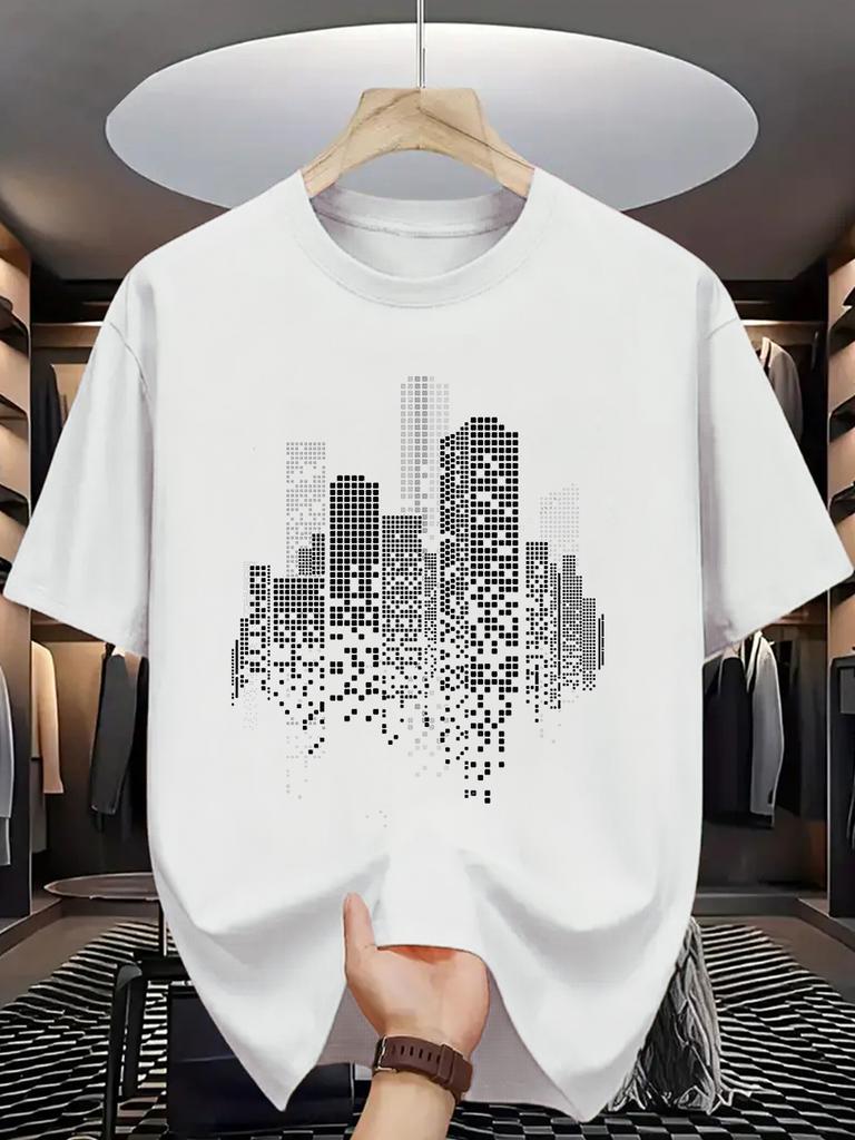 Funny Graphic Men's T-Shirt Cotton O-neck Short-sleeved Tee Tops Unisex Summer Casual Tshirts O
