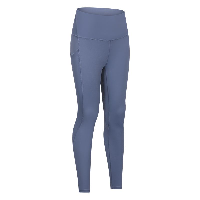 Flat Nude Feel with Pocket Yoga Pants Peach Hip Outwear Professional Running Exercise Workout Pants Female High Waist Hip Lift