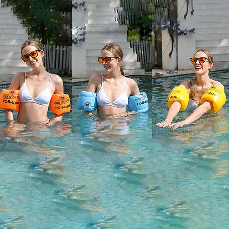 1PC Fashion Plastic Children Sleeves Double Air Bag Pool Buoy Arm Floaters Swimming Accessories