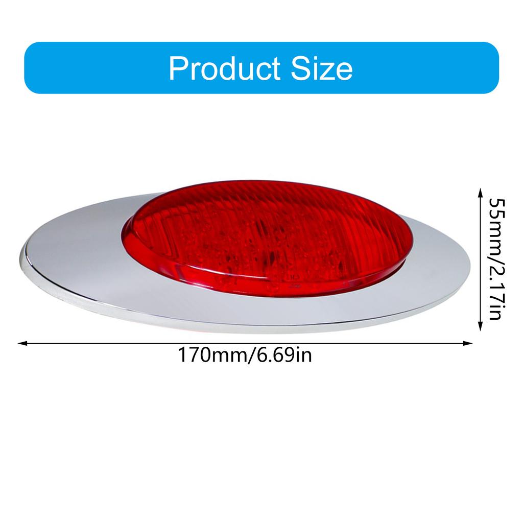1 Pair 16LED Trailer Indicator Lights With Shockproof And Energy Saving Features for Caravans Trailers, High Visibility