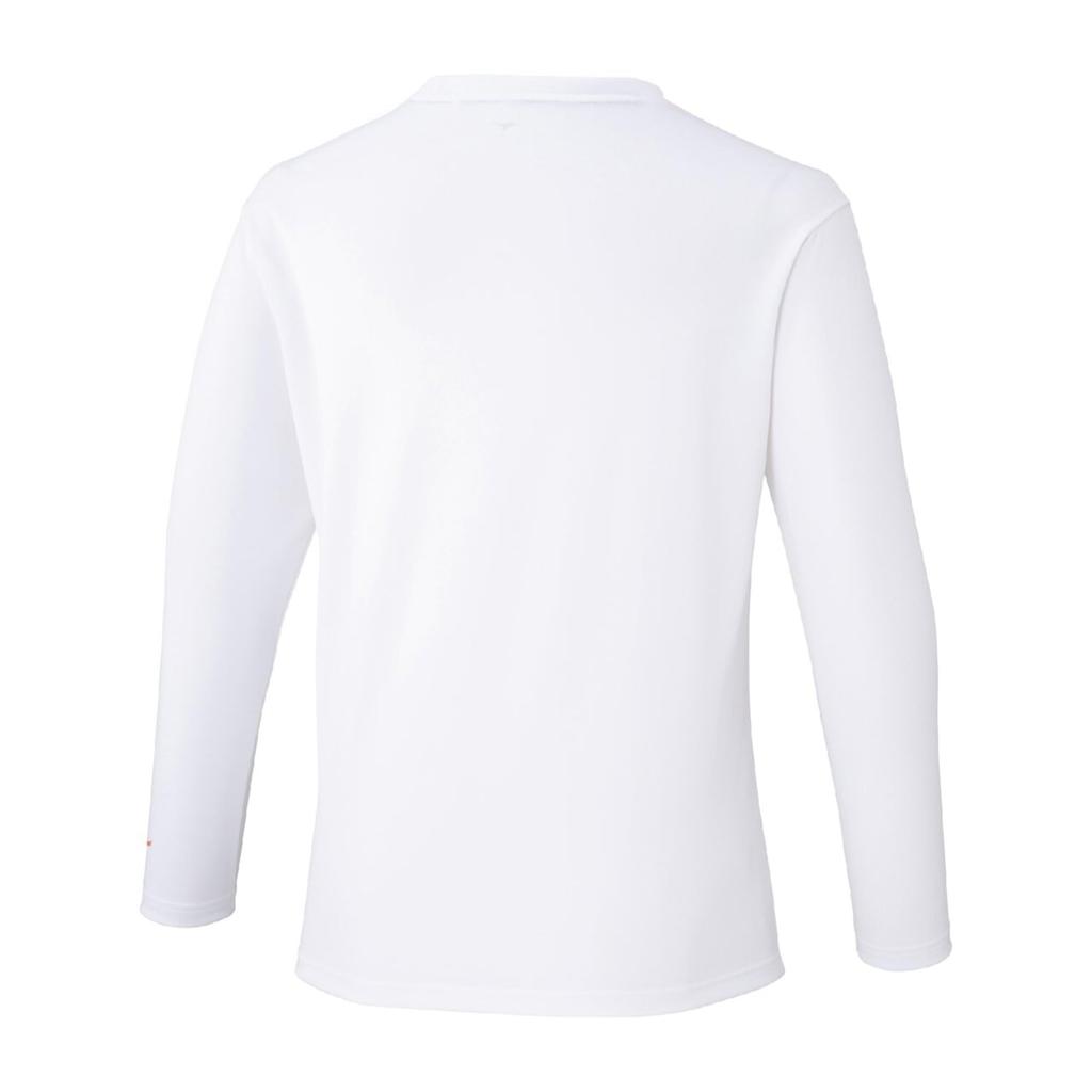 Wear Practice Shirt Easy To XS [Mizuno] Tennis/Badminton (Long Sleeve) - Move, Sweat-Wicking, Quick-Drying, 62JAD044, Unisex, White,