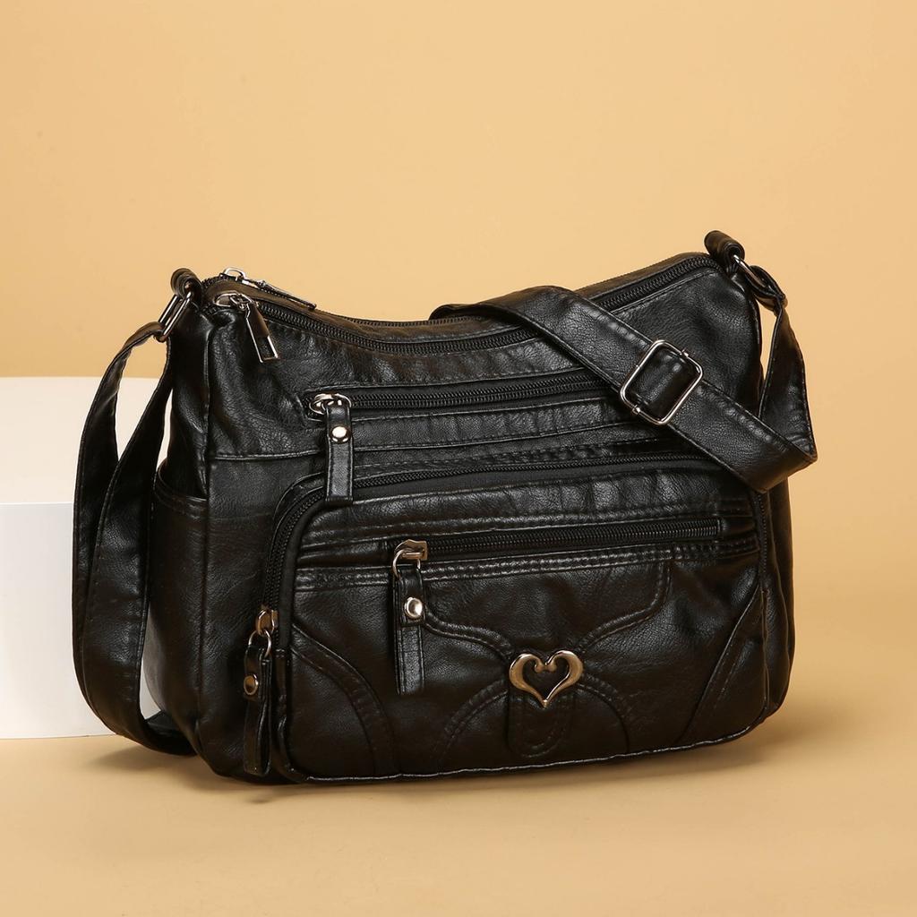 Women's Soft Leather Backpack - Large Capacity, Fashionable, Single Shoulder Crossbody Bag Casually