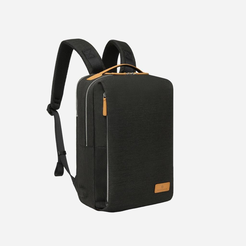 Nordace Siena Pro 13 Smart Backpack - 13.3-inch Laptop Backpack, 15L, Daily Backpack for Travel, Everyday Use, and Work, Black-Brown, Standard