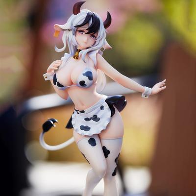 Anime Milchmädchen Figur Schwarz und Weiß Sakura Rosa Actionfigur Mädchen PVC Modell Desktop-Ornamente Milkgirls Figur Spielzeug Geschenke
