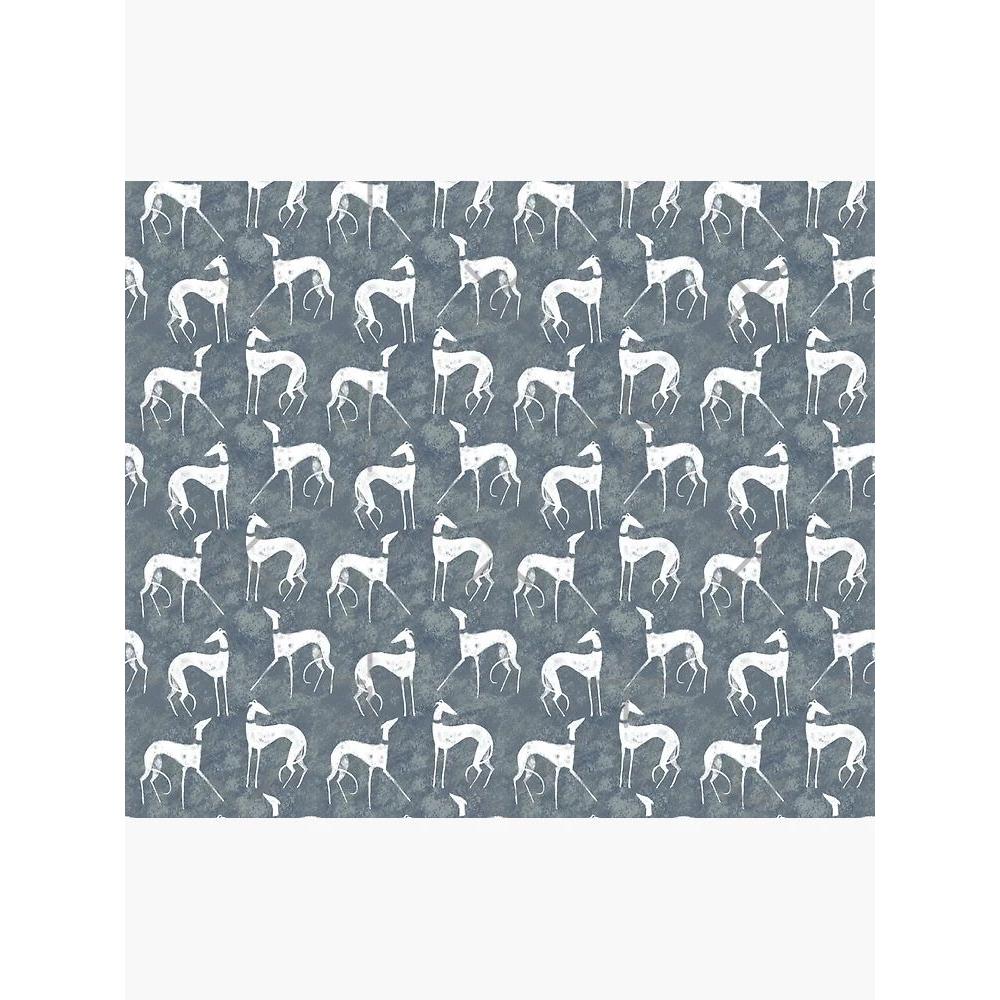 Tapestry of white greyhounds 75x100