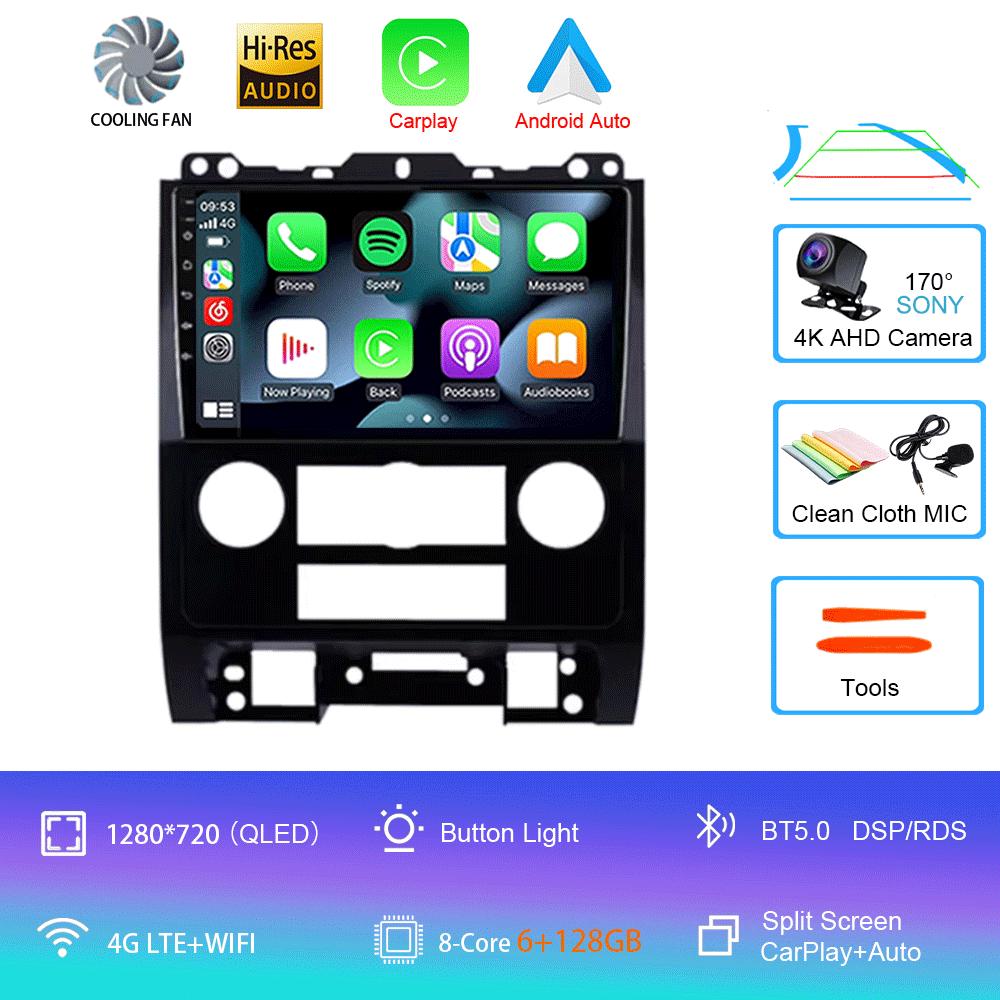 For Ford Escape 2007 2008 2009 2010 2011 2012 Android 14 Auto Multimedia Car Player Radio Navigation GPS Stereo No 2din Carplay