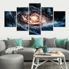 5Pcs Outer Space Universe Galaxy Canvas Picture Wall Art Print Decor Pictures Paintings HD Print 5 Panel Modern Home Decor