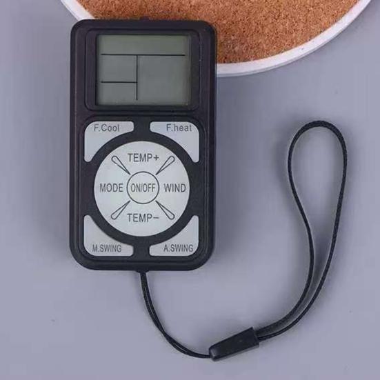 Klimaanlagen-Fernbedienung Ersatz Einfache Einrichtung Mehrere Marken Kompatibel Universell Englisch Klimaanlage AC-Fernbedienung mit Lanyard