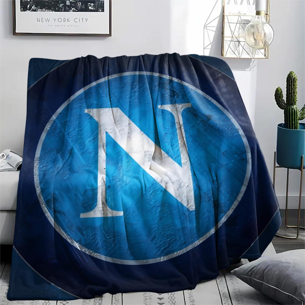 Nápoles, Manta de Franela con Patrón, Alta calidad, Cómoda para Todas las Estaciones, Decoración del Hogar, Calidez y Comodidad, Perfecta para Regalos.