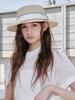 Olinkeompeulliteu Wave Ribbon Boater Hat (Beige)