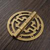 Vintage Round Brass Box Hinges Set of Two for Stylish Furniture Upgrades