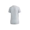 Adidas Logo Print Round Neck Short Sleeve T-Shirt Women Tops Light-Blue FQ3241