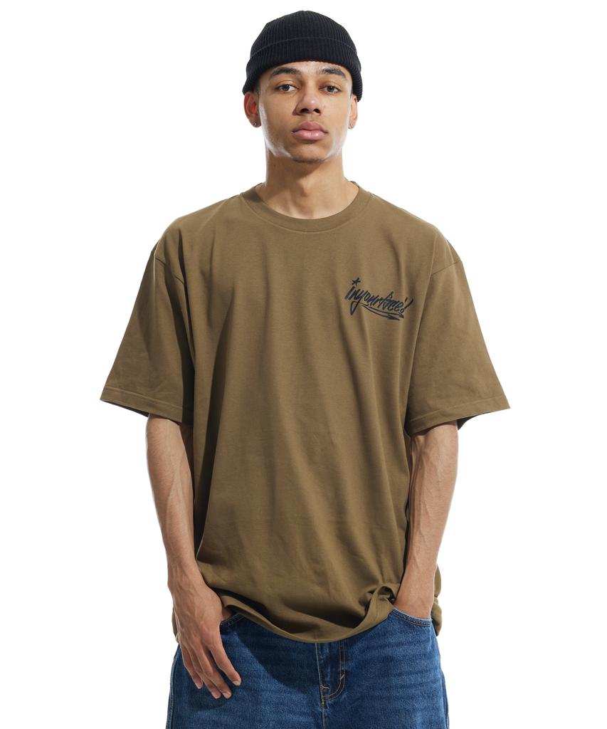 Cream Soda Lab Basketball Lesson 1 Short Sleeve T-Shirt Olive Black