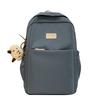 Women Solid Color Backpack Large Capacity Student Schoolbag Computer Backpack