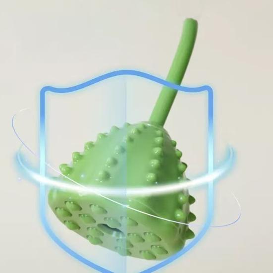 Lotus Fruit Treat Dispensing Dog Toy Interactive Dog Molar Chew Toy Puppy Enrichment Puzzle Toy for Teeth Cleaning Mental Stimulation Training