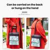 Bike Handlebar Bag Waterproof Large Capacity Cartoon Pattern Zipper Closure Double Layer Bike Front Bag Electric Bicycle Handlebar Frame Bag