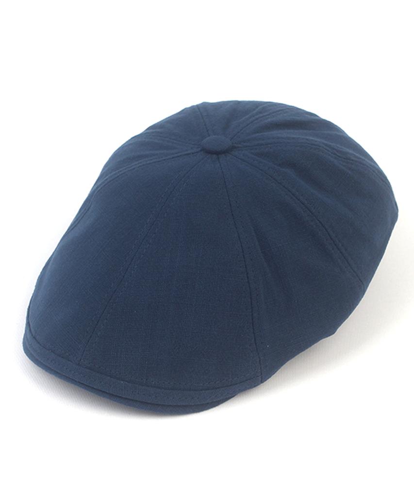 Soft Linen Navy Hunting Cap