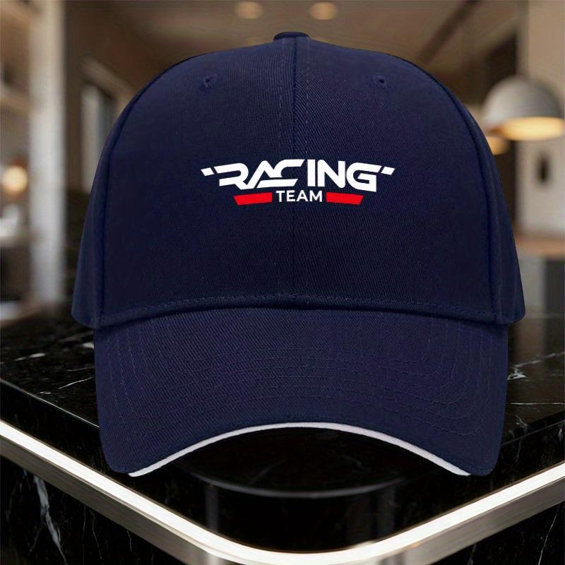 1pc RACING TEAM Printed Baseball Cap  Lightweight Adjustable Sun Protection Ideal for Weddings Parties Birthdays