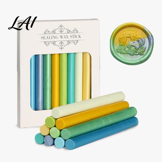 Holiday Card Making Wax 10PCS Sealing Sticks Fine Texture Seal Stamp Kit for Crafts Flexible Decorative Wax Envelope And Craft Decoration Envelopes