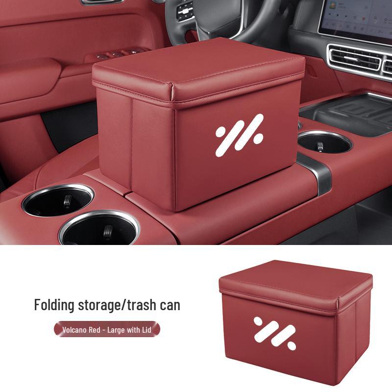 Zeekr L6/LS6/L7/LS7 Car Storage Box & Foldable Trash Can Organizer