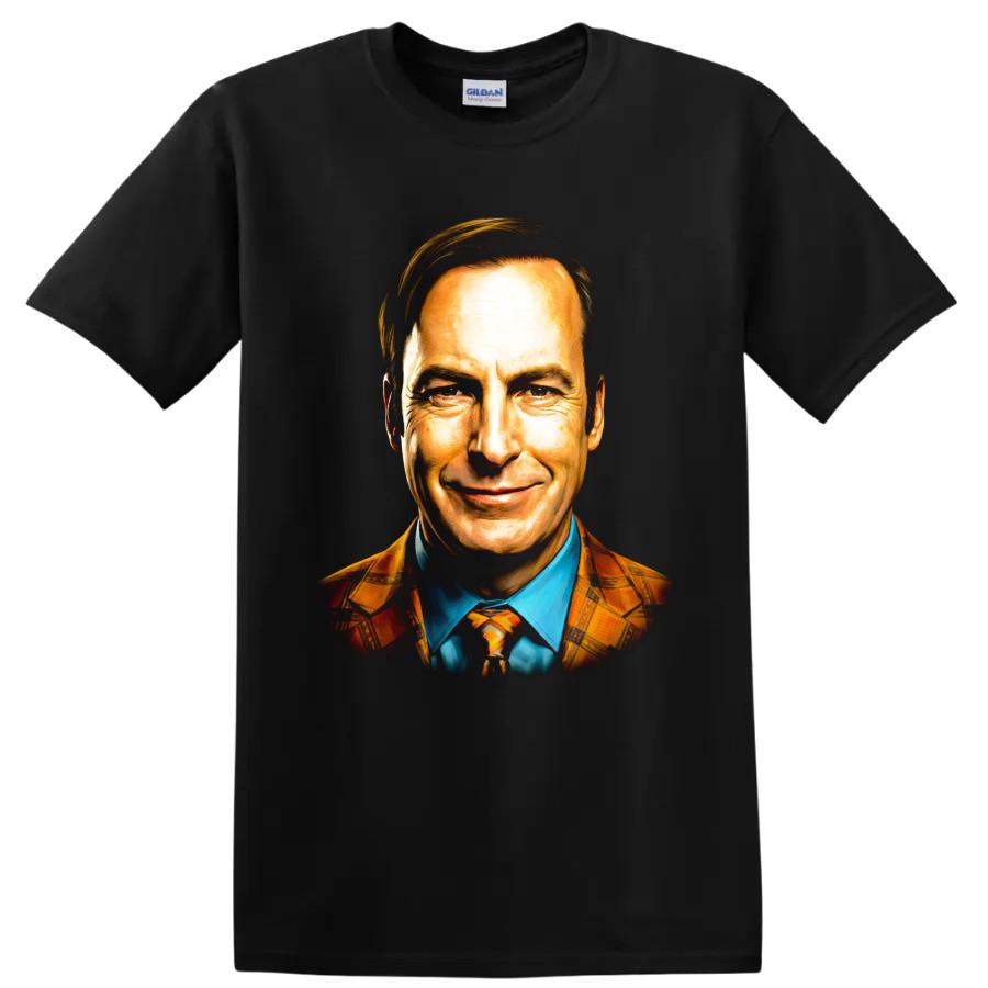Jimmy McGill Portrait T Shirt Colorful TV Drama Fan Art Graphic Tee Gift Present