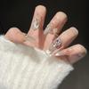 Cat's Eye Wearing Nail Pure Hand-made Nail Piece Fake Nail Wearing Nail Piece Advanced Sense Thin Dog Long
