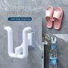 Wall-Mounted Bathroom Slipper Rack - No-Punch Shoe Storage and Drying Hook