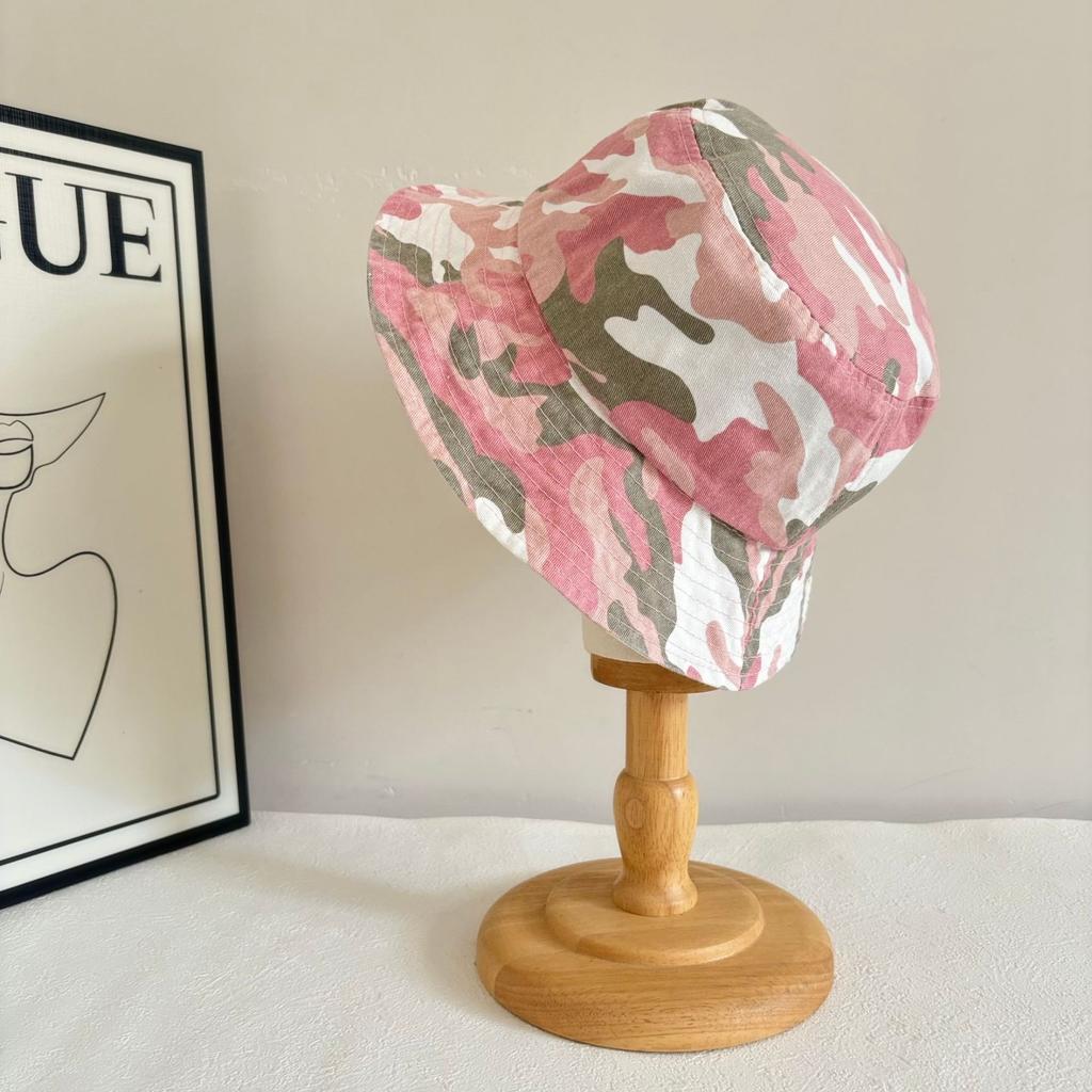 JYL TS DIY Camo Fisherman Hat Unisex  Vintage Mountaineering Sun Hat Cotton