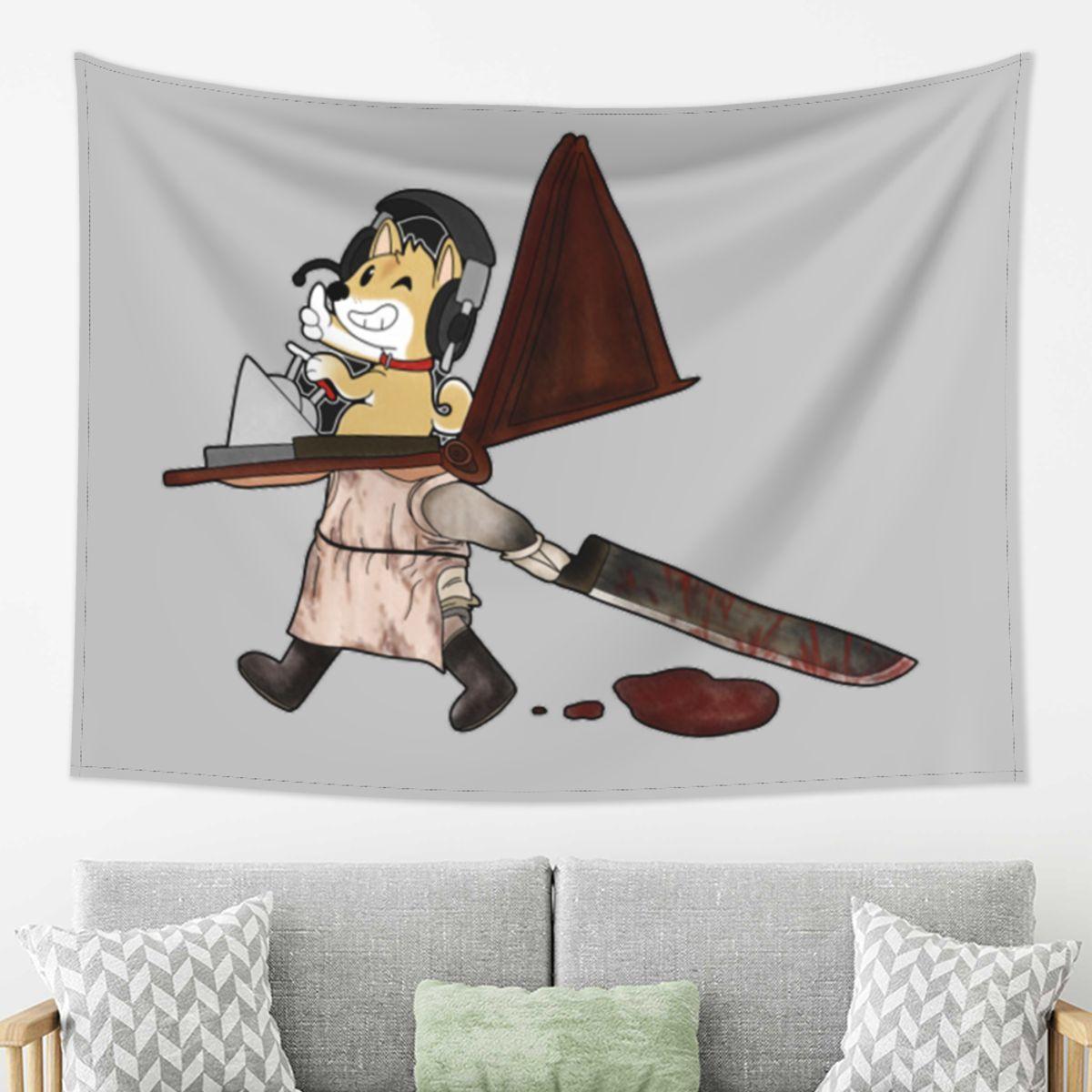 

Silent Hill 2 True Ending Tapestry Wall Hanging Aesthetic Home Decoration Tapestries for Living Room Bedroom 74x94cm(29x37in)