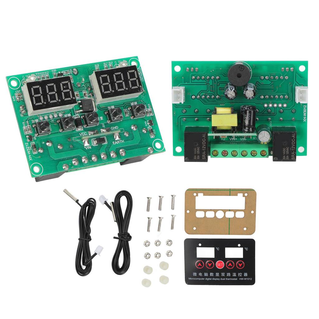 220V Temperature Controller Digital Display Dual Relay Thermostat Regulator Module HWW1012