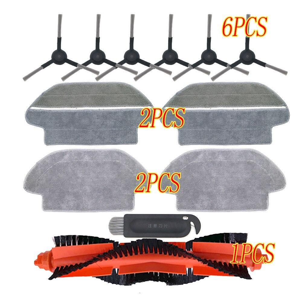 Main Brush Hepa Filter Side Brush Mop Cloth for Xiaomi Robot Vacuum Cleaner STYJ02YM Conga 3490 Viomi V2 PRO Filter V-RVCLM21B