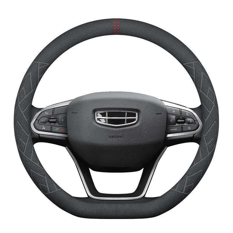 Geely için Süet Direksiyon Kılıfı: Emgrand GL, Xingrui, GS, Boyue X, Binyue, X6, Vision X3PRO, Jiabiao