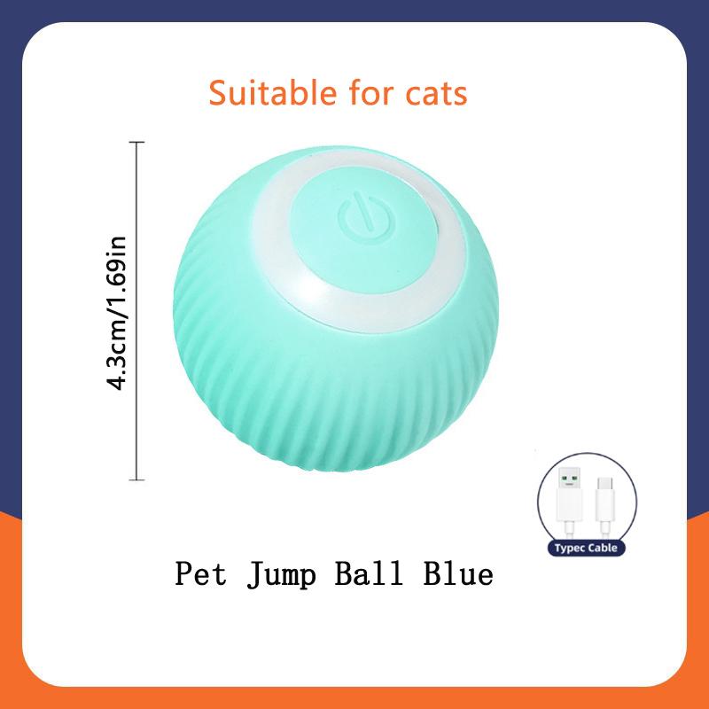 Intelligentes Hundespielzeug Ball Elektronisches Interaktives Haustierspielzeug Beweglicher Ball USB Automatisches Bewegen Hüpfend für Welpen Geburtstagsgeschenk Katzenprodukt