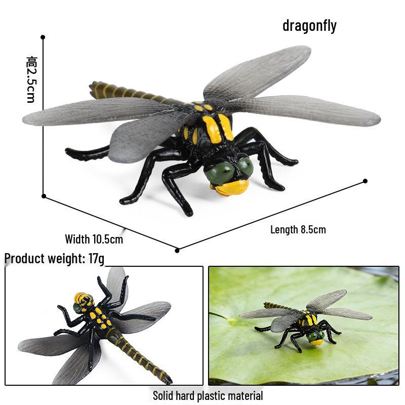 Children's Insect Model Set: Ladybug, Spider, Ant, Beetle, Wasp, Butterfly, Bee - Educational Science Toy