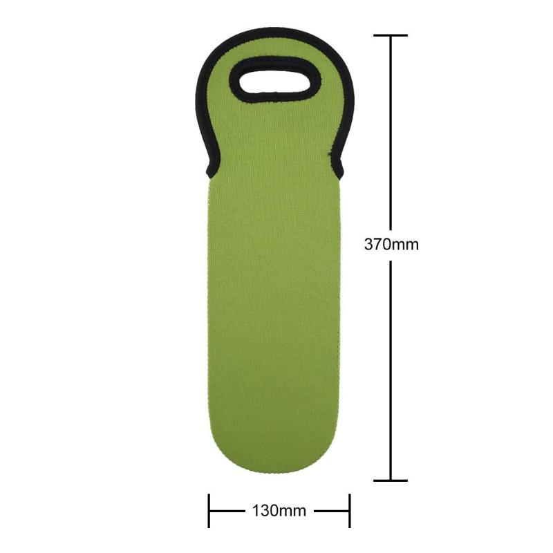 

Портативный неопреновый пакет-холодильник для 1/2 бутылок вина, кулер, сумка для винной бутылки, защитный термочехол, держатель для охлаждения пива, переноска зелёный