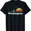 Retro Liebe Washington Rustikales Heimatstaats Zitat T-Shirts T-Shirt
