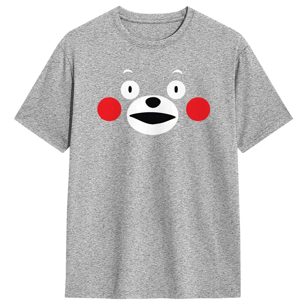 Streetwear T Shirt Summer Kumamon Hip Hop T Shirts  100 Cotton Tee Shirt for Men Y2K Basic Big Size Short Sleeve Tees